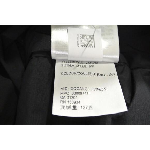 NEW , Canada Goose Clair Coat Black Label in Black Sz S #DC578 - Picture 13 of 16